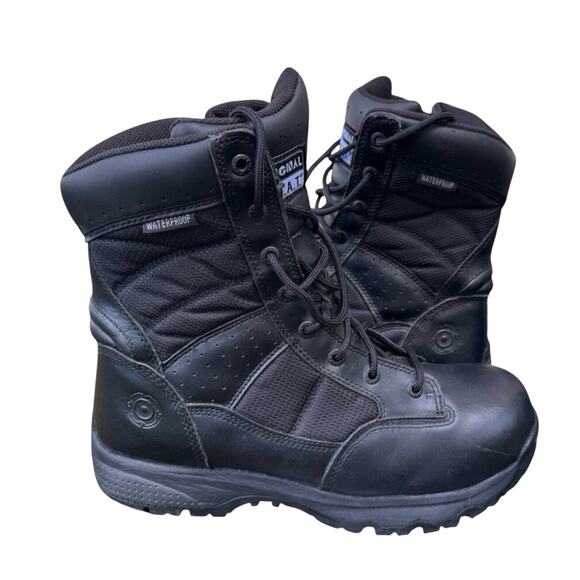 Original SWAT tactical combat motorcycle Boots Full Grain Leather Boots Mens 9.5 - Picture 1 of 6